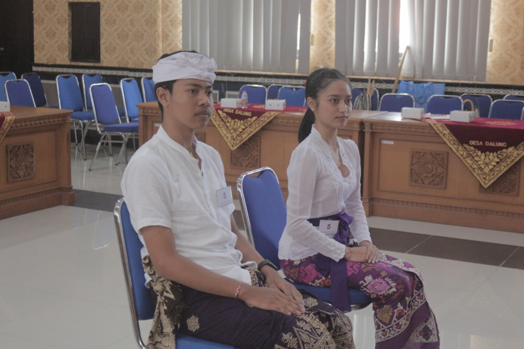 Kesiapan Tes Wawancara Finalis Jegeg Bagus Dalung pada PorseniDes Dalung Tahun 2023